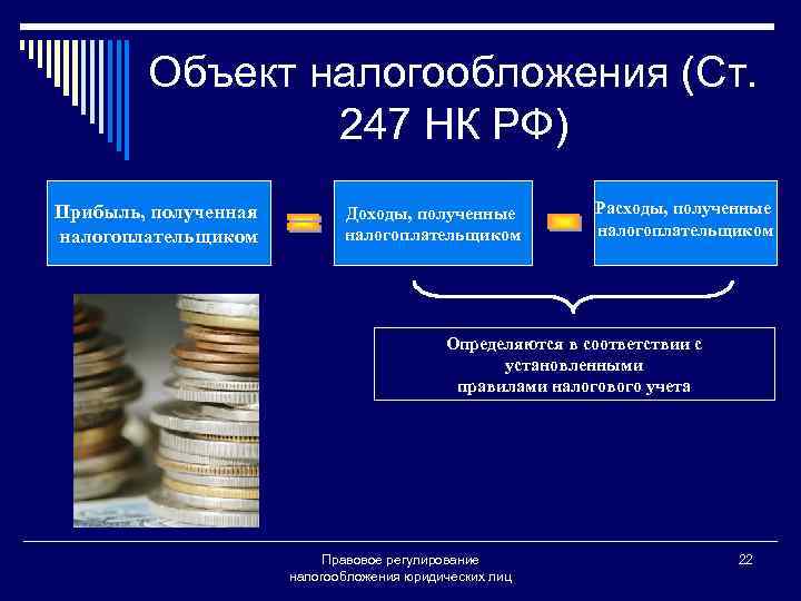 Проект налогообложение юридических лиц