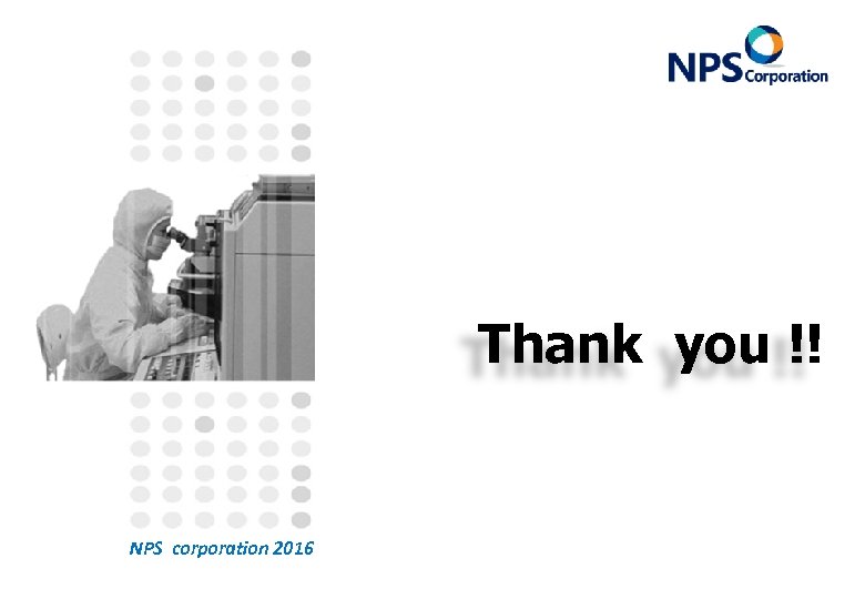 Thank you !! NPS corporation 2016 