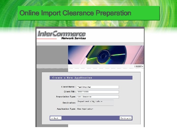 Online Import Clearance Preparation 