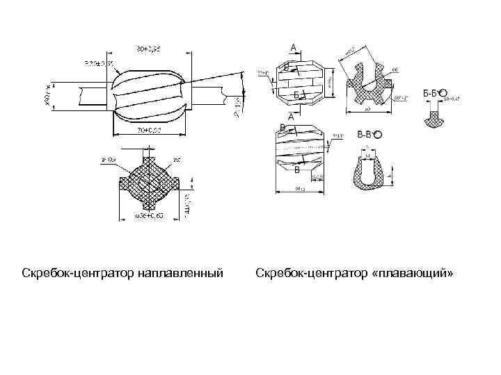 Скребок-центратор наплавленный Скребок-центратор «плавающий» 