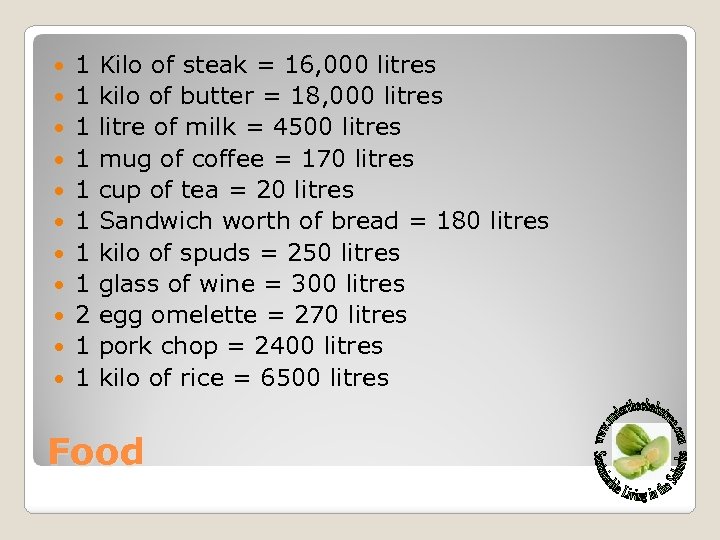  1 1 1 1 2 1 1 Kilo of steak = 16, 000