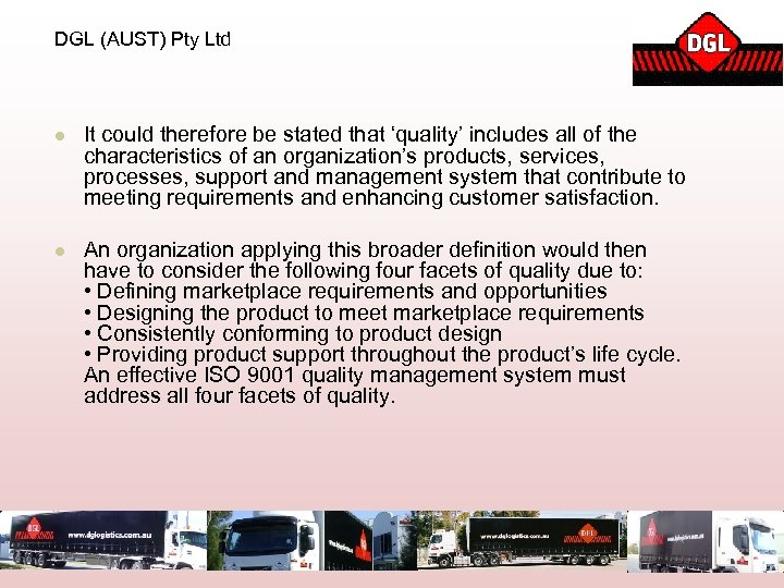 DGL (AUST) Pty Ltd l It could therefore be stated that ‘quality’ includes all