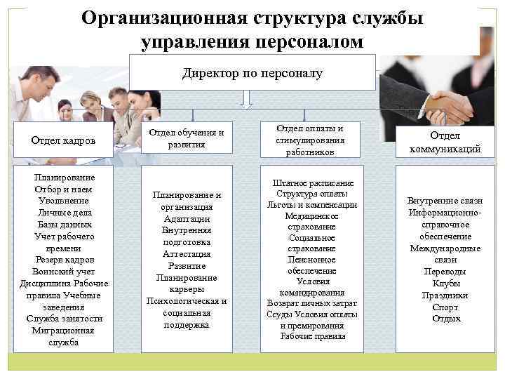 Работа структура службы управления персоналом. Организационная структура службы управления персоналом. Структура отдела кадров. Подразделения службы управления персоналом. Структура службы управления персоналом.