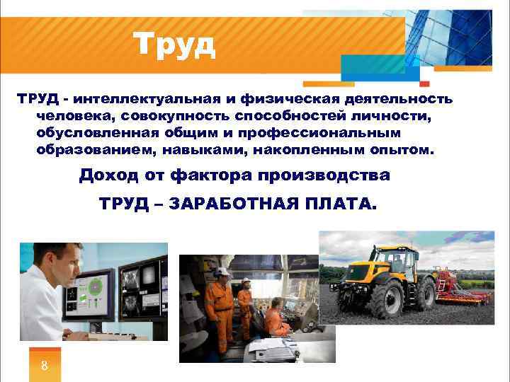 Ресурсы для производства продукта труда