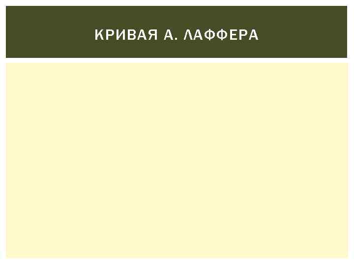 КРИВАЯ А. ЛАФФЕРА 