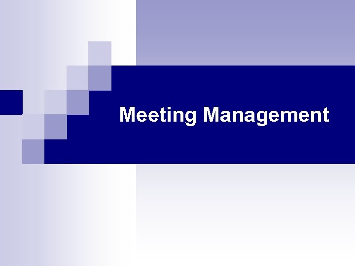 Meeting Management 