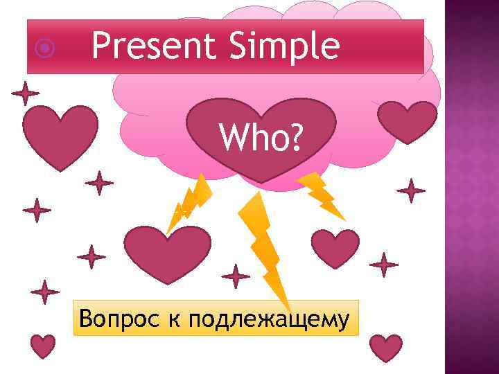  Present Simple Who? Вопрос к подлежащему 