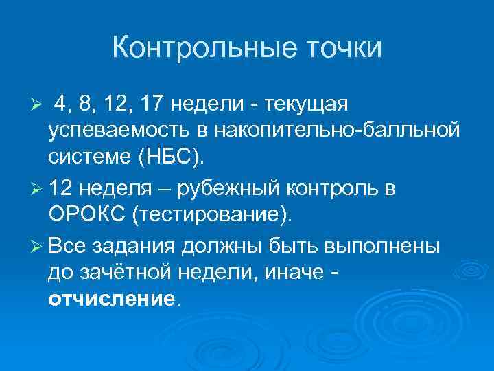 Контрольная точка в проекте