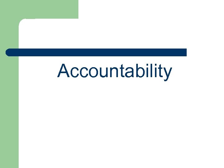 Accountability 