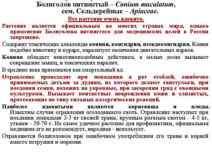 Болиголо в пятни стый – Conium maculatum, сем. Сельдерейные – Apiaceae. Все растение очень