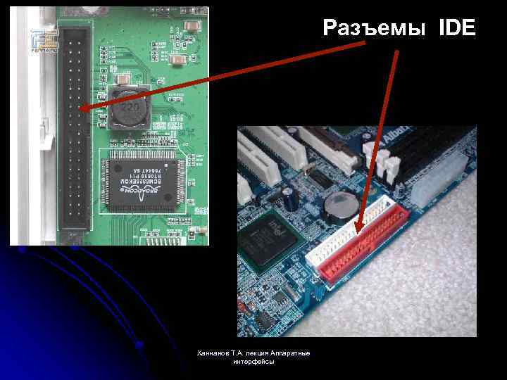 Разъемы IDE Ханнанов Т. А. лекция Аппаратные интерфейсы 