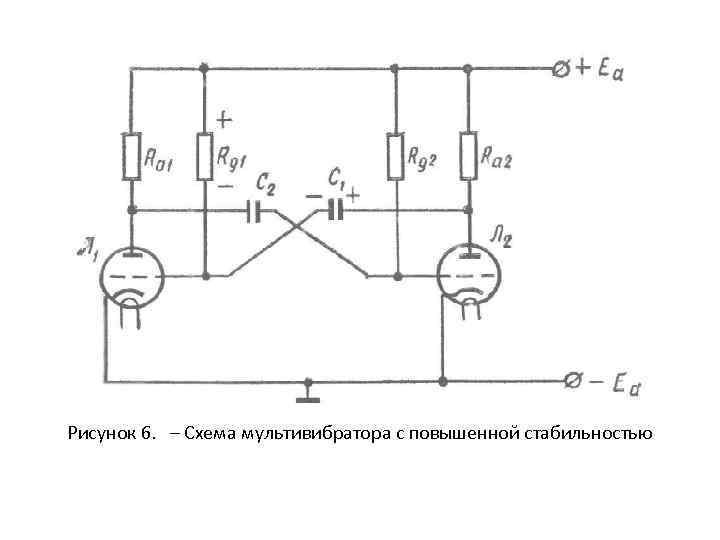 Рисунок 6. – Схема мультивибратора с повышенной стабильностью 