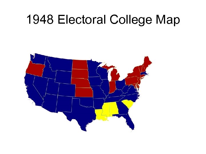 1948 Electoral College Map 