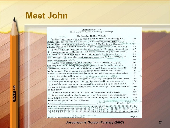 Meet John Josephson & Gordon Pershey (2007) 21 