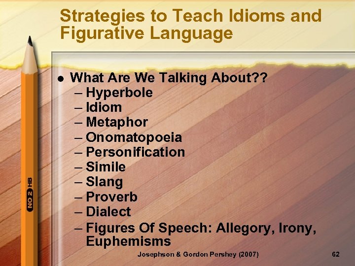 Strategies to Teach Idioms and Figurative Language l What Are We Talking About? ?