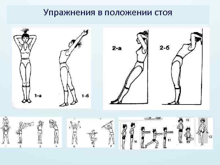 Упражнения в положении стоя 