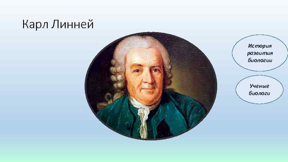 Карл Линней История развития биологии Ученые биологи 