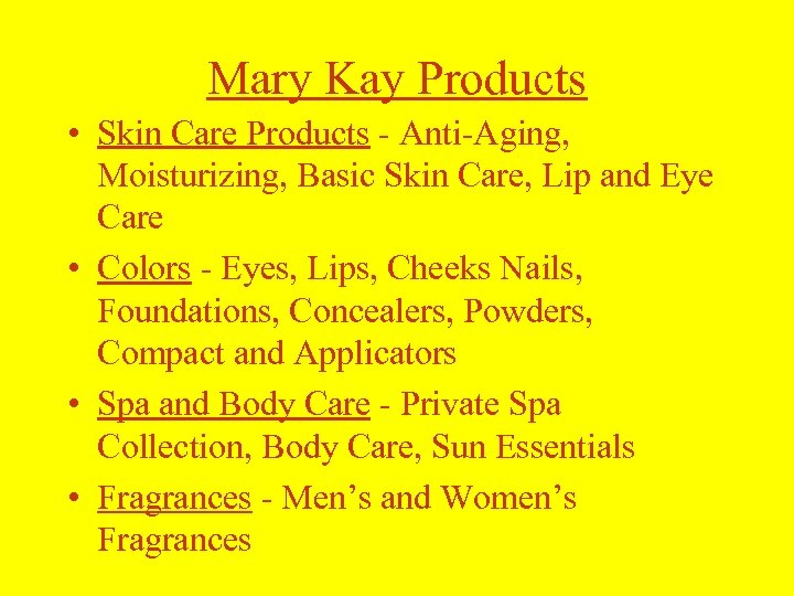 Mary Kay Products • Skin Care Products - Anti-Aging, Moisturizing, Basic Skin Care, Lip