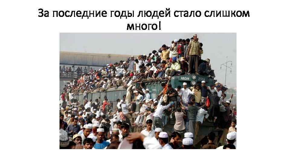 За последние годы людей стало слишком много! 