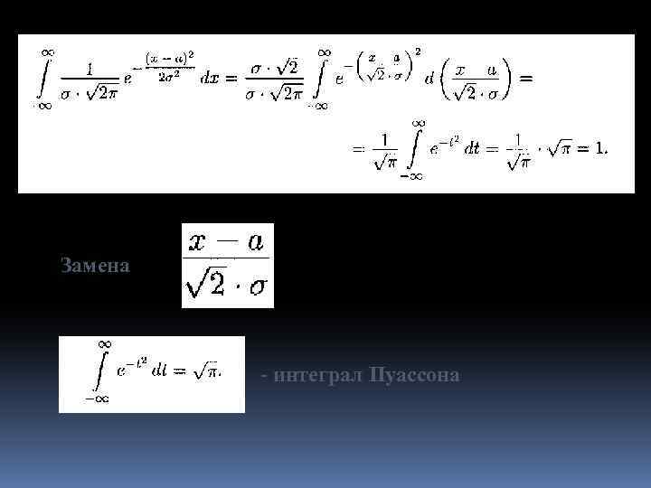 Замена t = - интеграл Пуассона 