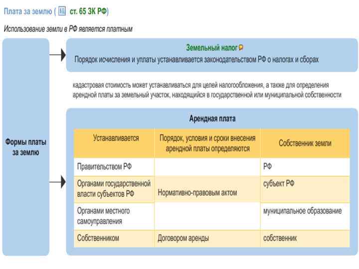 Арендная плата за землю презентация