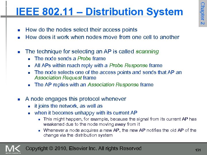 Chapter 2 IEEE 802. 11 – Distribution System n How do the nodes select