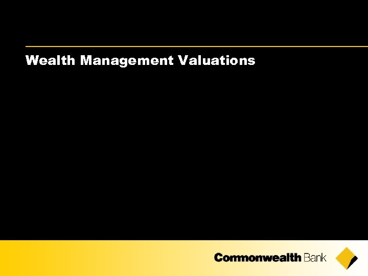 Wealth Management Valuations 