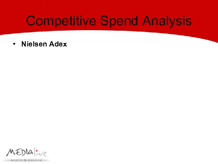 Competitive Spend Analysis • Nielsen Adex 