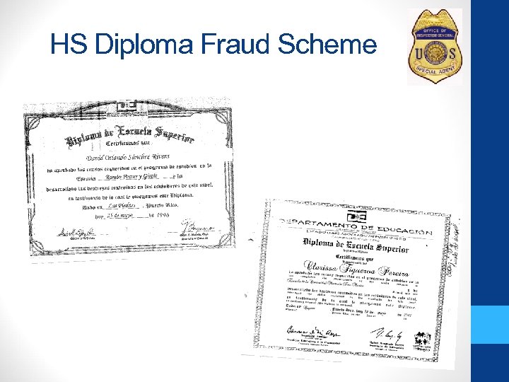 HS Diploma Fraud Scheme 