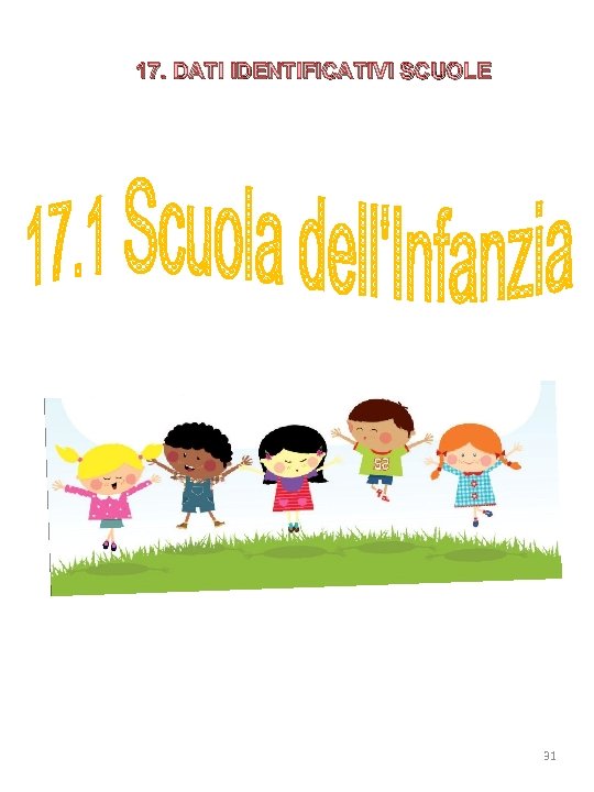 17. DATI IDENTIFICATIVI SCUOLE 31 