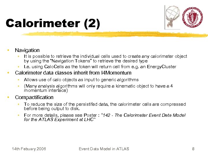 Calorimeter (2) • Navigation • • • Calorimeter data classes inherit from I 4