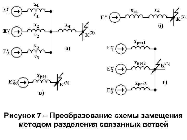 Составить схему замещения