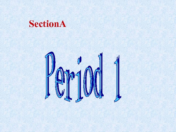 Section. A 