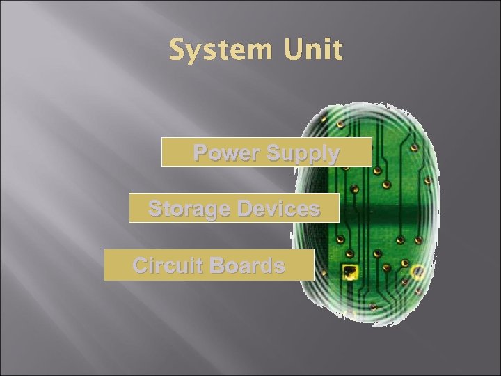 System Unit Power Supply Storage Devices Circuit Boards 