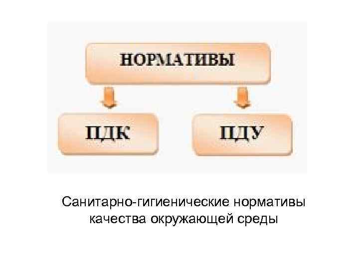 Санитарно гигиенические нормативы качества окружающей среды 