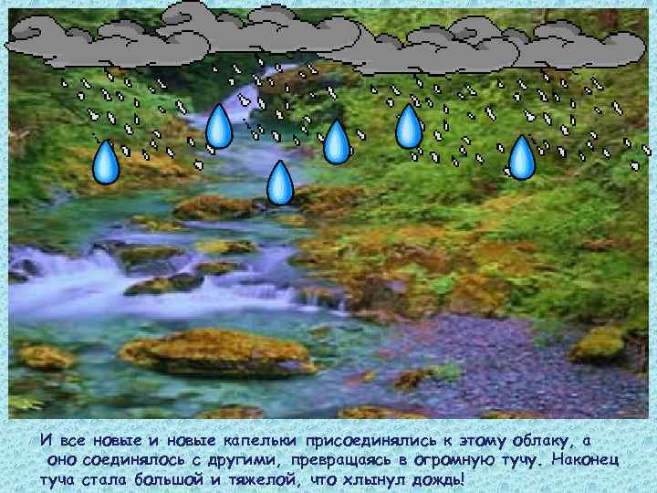И все новые и новые капельки присоединялись к этому облаку, а оно соединялось с