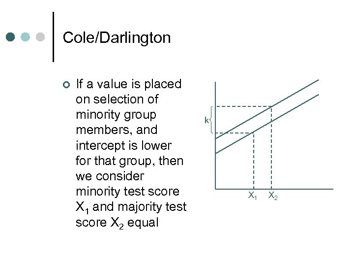 Cole/Darlington ¢ If a value is placed on selection of minority group members, and