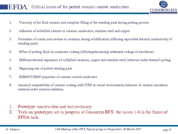 Critical issues of the potted ceramic-coated conductors 1. Viscosity of the fluid ceramic and