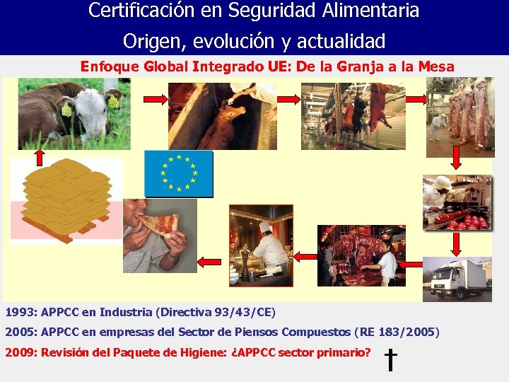 Certificación en Seguridad Alimentaria Origen, evolución y actualidad Enfoque Global Integrado UE: De la