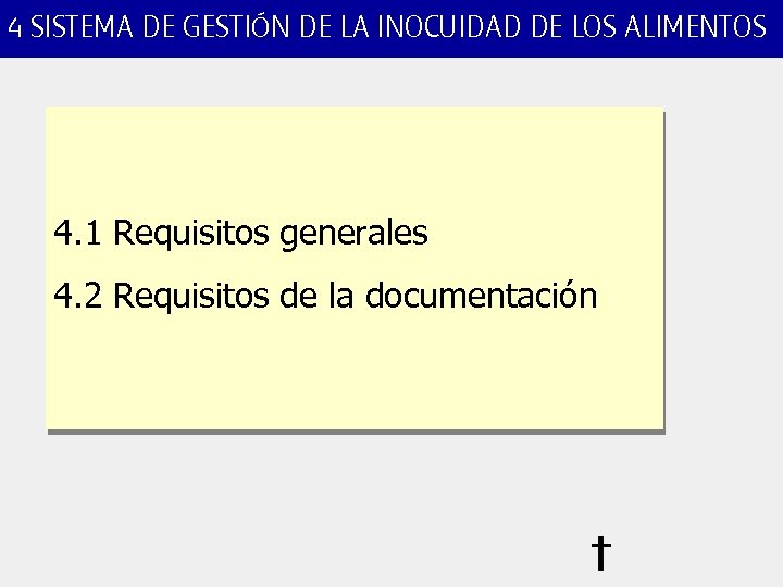 4 SISTEMA DE GESTIÓN DE LA INOCUIDAD DE LOS ALIMENTOS 4. 1 Requisitos generales