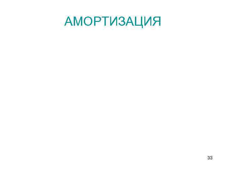 АМОРТИЗАЦИЯ 33 
