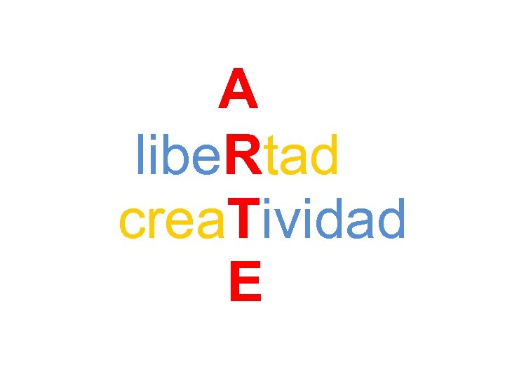 A libe. Rtad crea. Tividad E 