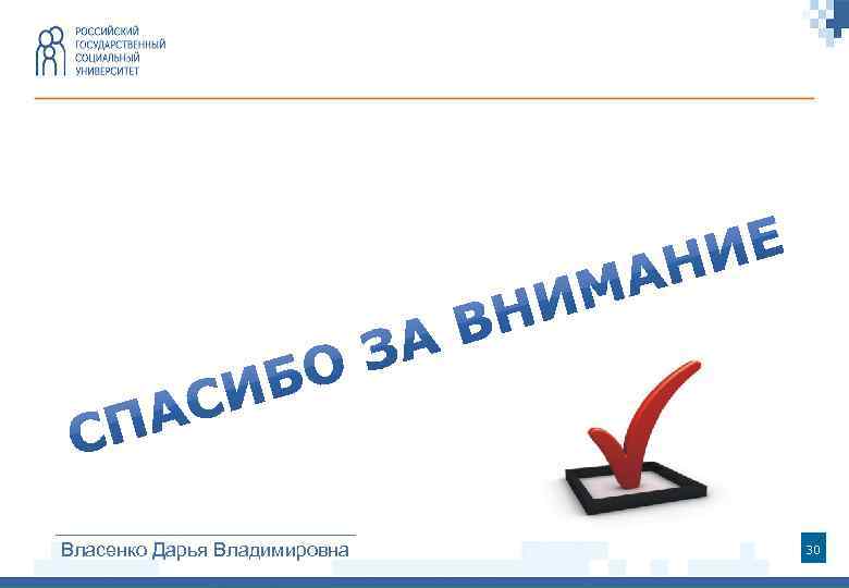 Власенко Дарья Владимировна 30 