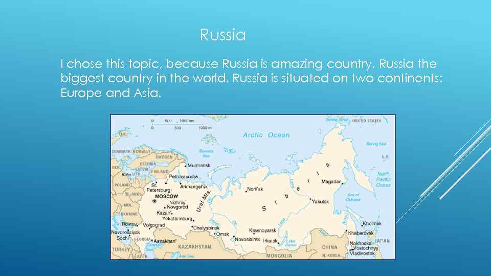 The russian federation is situated