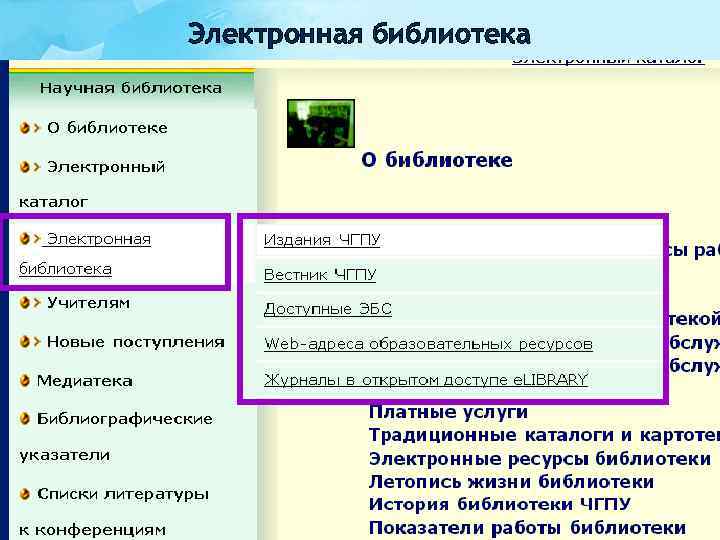 Электронная библиотека 