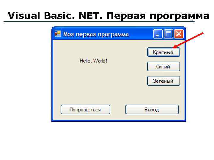 Visual Basic. NET. Первая программа 26 