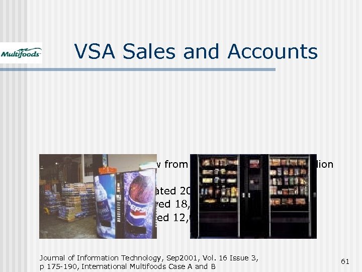 VSA Sales and Accounts n 1985 – 1993 grew from $200 million to $900