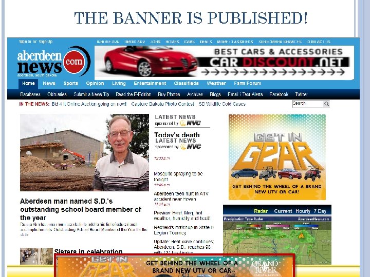 THE BANNER IS PUBLISHED! 