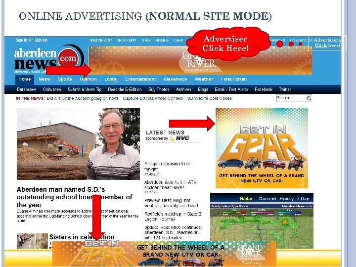 ONLINE ADVERTISING (NORMAL SITE MODE) Advertiser Click Here! Advertisers Click here! 