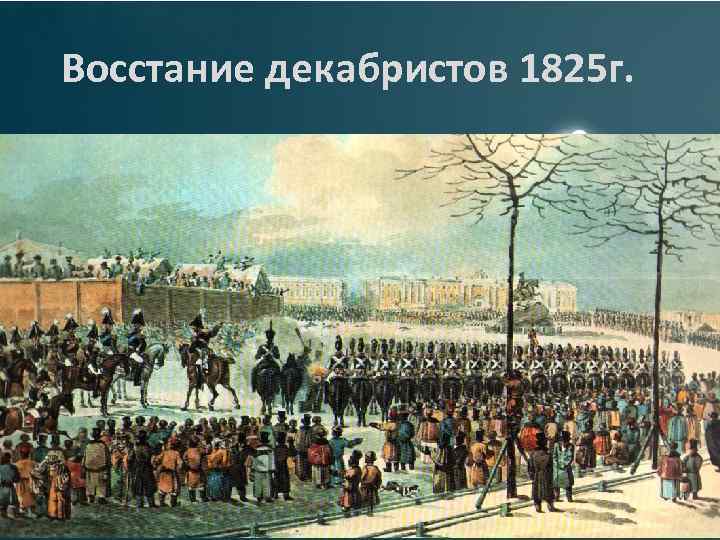 Восстание декабристов 1825 г. 